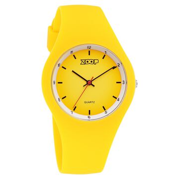 Zoop By Titan Pop Integrated Quartz Analog Yellow Dial Silicone Strap Watch for Kids