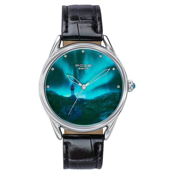 Northern Lights Inspired Poze Blue Dial Watch - Image 9