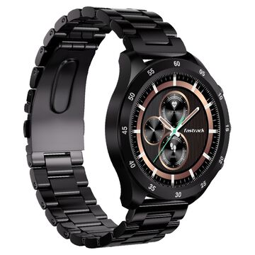 Fastrack Magnus FX2 Unisex Smart Watch With Black Metal Strap