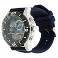 Fastrack Quartz Analog Digital Grey Dial Silicone Strap Watch for Guys - image number 1