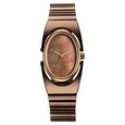 Fastrack UFO Quartz Analog Yellow Mother of Pearl Dial Rose Gold Colour Stainless Steel Strap Watch For Girls