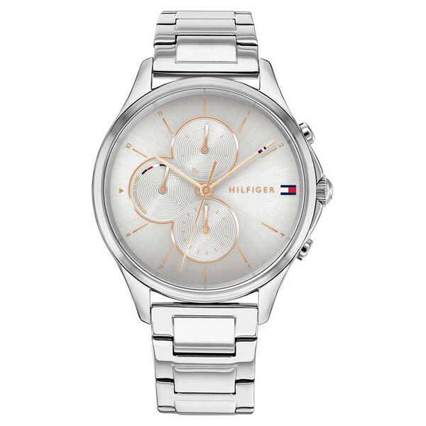 Tommy Hilfiger Quartz Multifunction Grey Dial Stainless Steel Strap Watch for Women - image number 0
