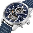 Police Quartz Multifunction Blue Leather Strap for Men - image number 3