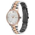 Titan Purple Prestige Quartz Analog with Date White Dial Brown Stainless Steel Strap Watch For Women - image number 2