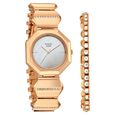 Titan Raga Unlocked Quartz Analog Mother Of Pearl Dial Rose Gold Metal Strap Watch For Women - image number 1