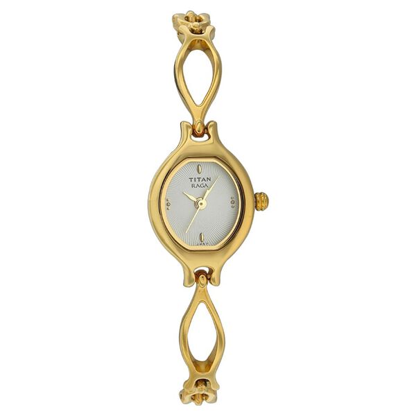 Titan Quartz Analog Silver Dial Metal Strap Watch for Women - image number 0
