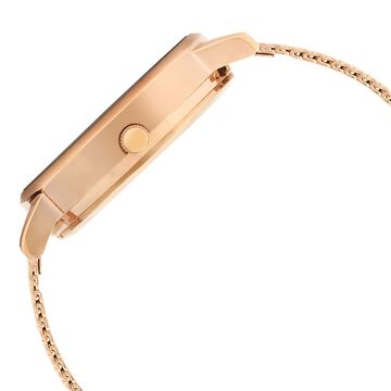 Olivia Burton Quartz Analog Pink Dial Stainless Steel Strap Watch for Women