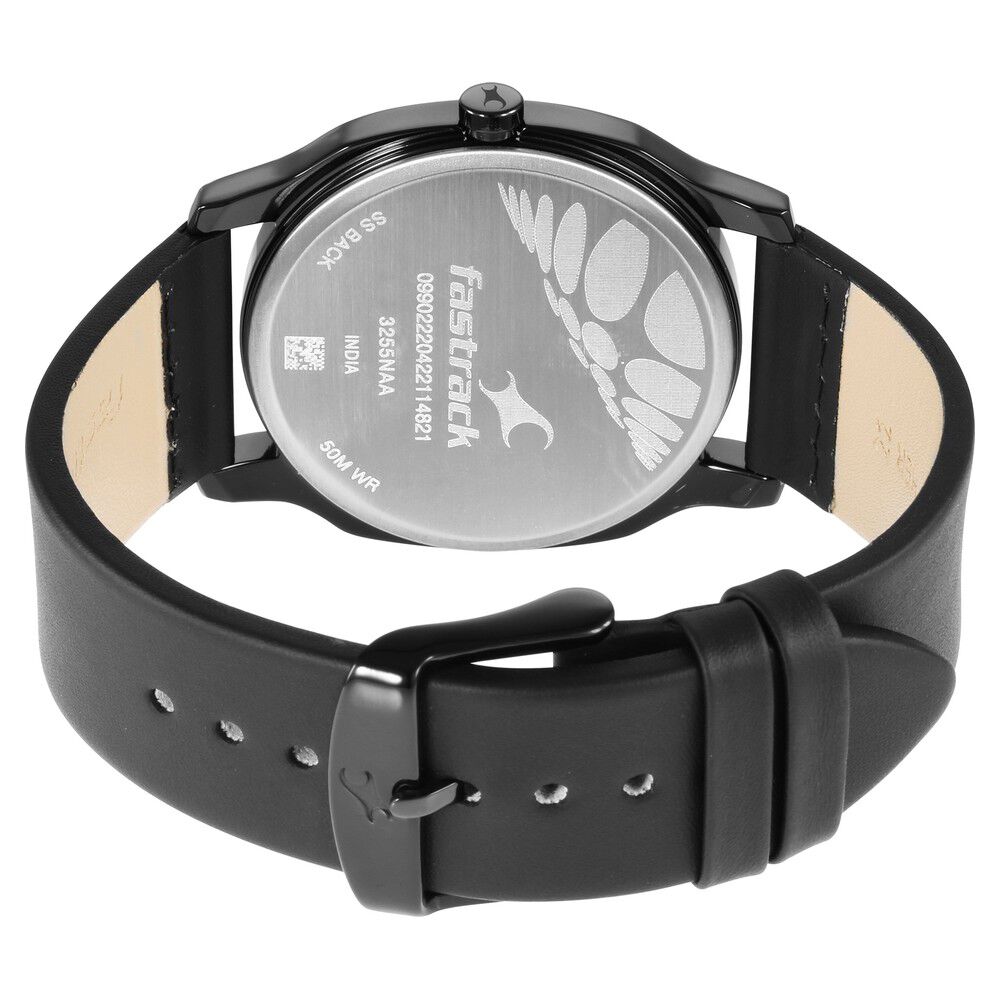 Buy Online Fastrack Stunners Quartz Analog Anthracite Dial Leather