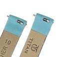 10 mm Blue Genuine Leather Strap for Women - image number 4