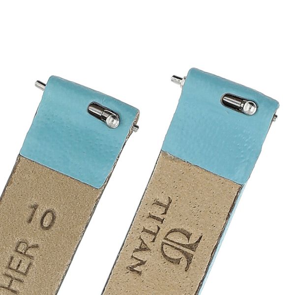 10 mm Blue Genuine Leather Strap for Women - image number 4