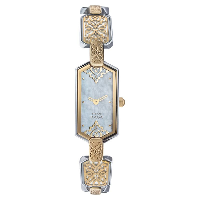 Titan Quartz Analog Mother Of Pearl Dial Watch for Women - image number 0