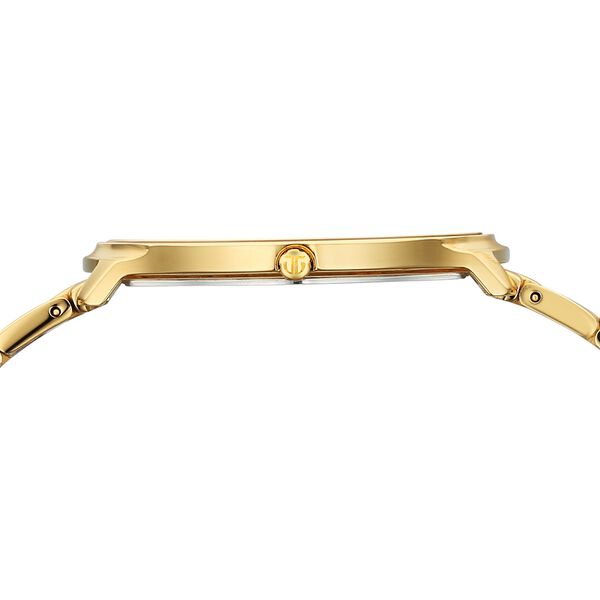 Titan Edge Metal Golden Dial Stainless Steel Strap Watch for Men - image number 2