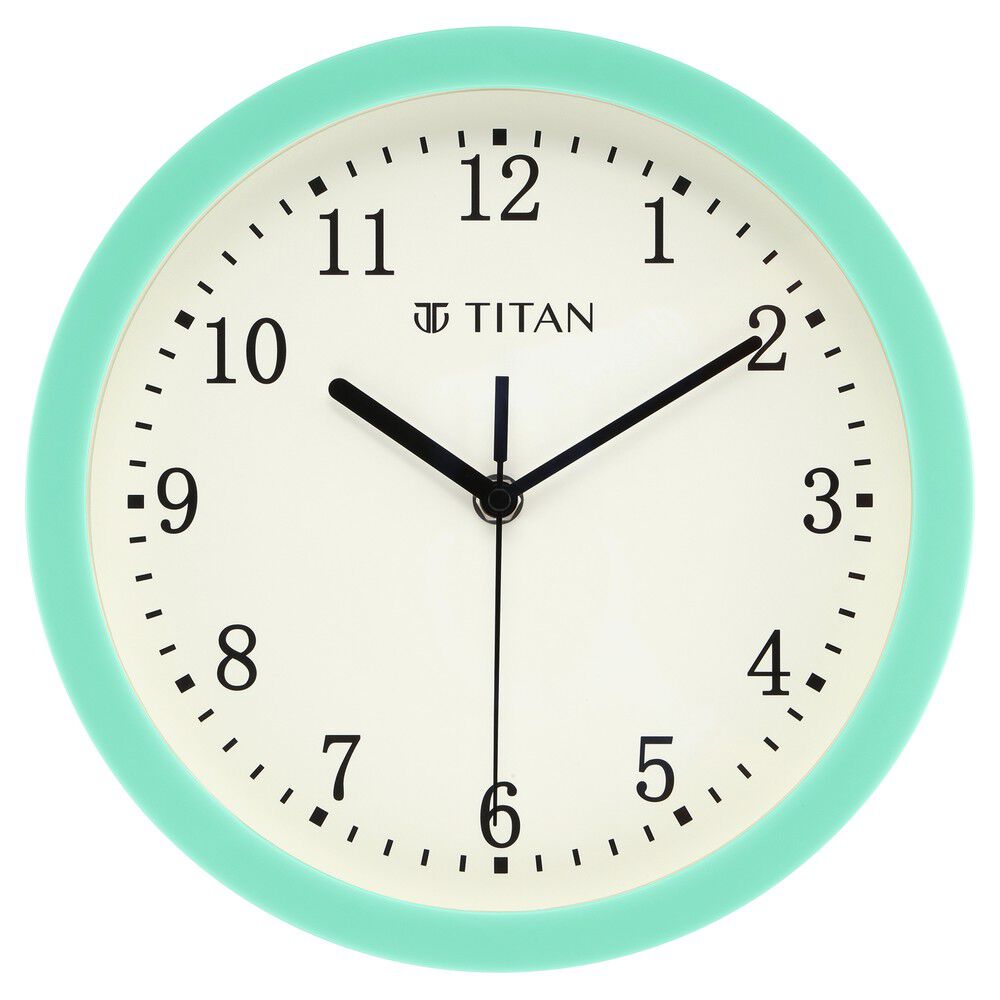 Buy Online Titan Classic Wall Clock White Wall Clock with Silent Sweep Technology 25.0 cm x 25.0 cm Small nsw0060pa01a Titan