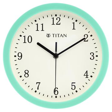 Contemporary Green Wall Clock with Silent Sweep Technology - 25.0 cm x 25.0 cm (Small)
