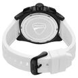 Ducati Quartz Chronograph White Dial White Silicone Strap Watch For Men - image number 2