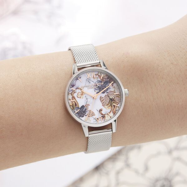 Olivia Burton Quartz Analog White Dial Stainless Steel Strap Watch for Women - image number 3