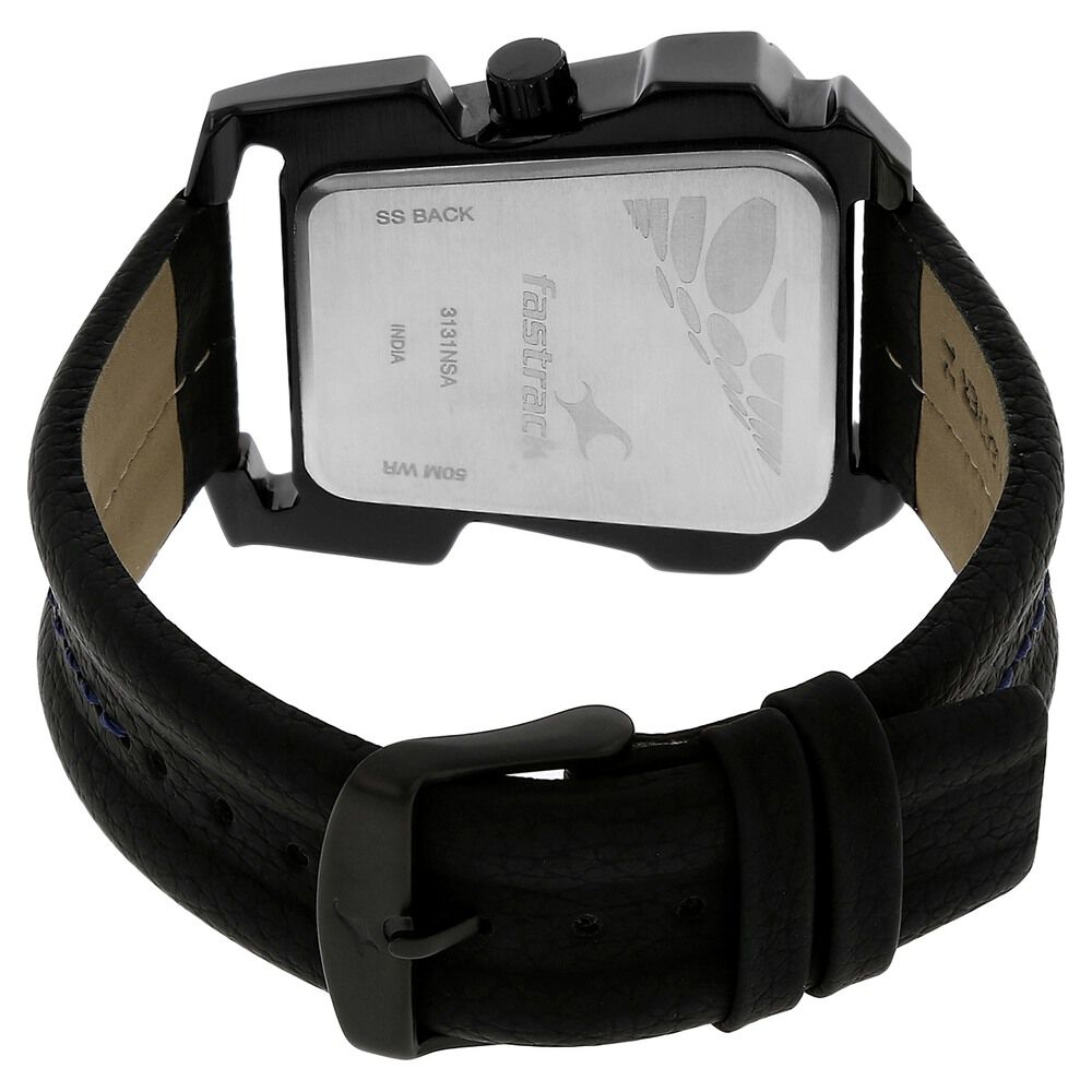Fastrack watch ss black 50m wr sales