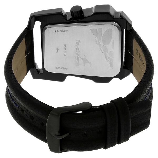 Fastrack Quartz Analog White Dial Leather Strap Watch for Guys - image number 3