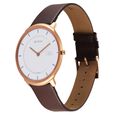 Titan Edge Quartz Analog White Dial Brown Leather Strap Watch For Men - image number 5