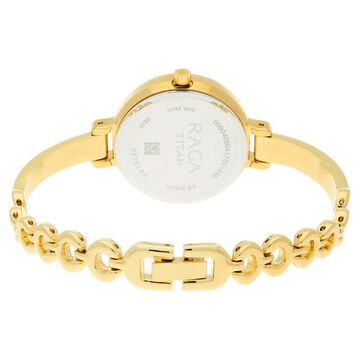 Titan Raga Viva Champagne Dial Women Watch With Metal Strap