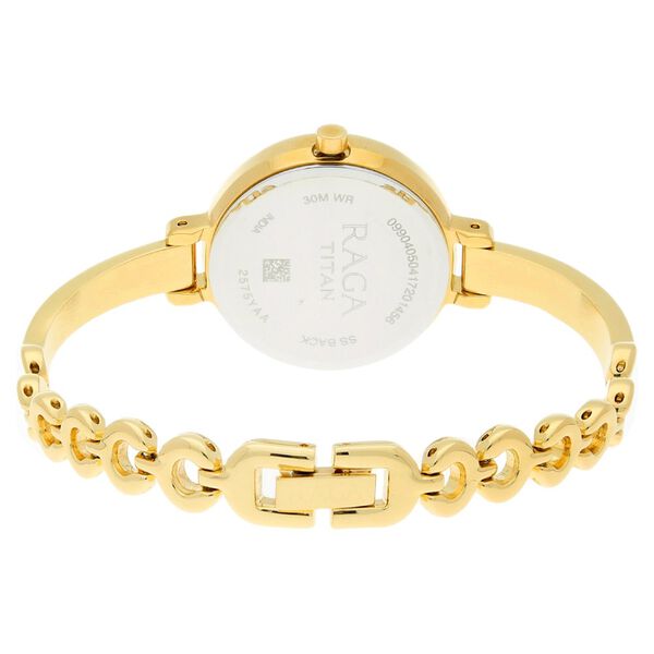 Titan Raga Viva Champagne Dial Women Watch With Metal Strap - image number 3