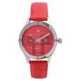 Fastrack Monochrome Quartz Multifunction Black Dial Leather Strap Watch for Girls