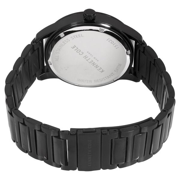 Kenneth Cole Quartz Multifunction Black Dial Metal Strap Watch for Men - image number 3