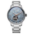 Titan Stellar Ice Meteorite Automatic Analog with Open-Heart and Authentic Meteorite Dial Silver Stainless Steel Strap Watch for Men - image number 1
