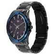 Vyb Horizon By Fastrack Quartz Analog Black Dial Black Metal Strap Watch For Guys - image number 2