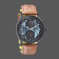 Fastrack Fastfit Quartz Analog with Day and Date Blue Dial Leather Strap Watch for Guys - image number 0