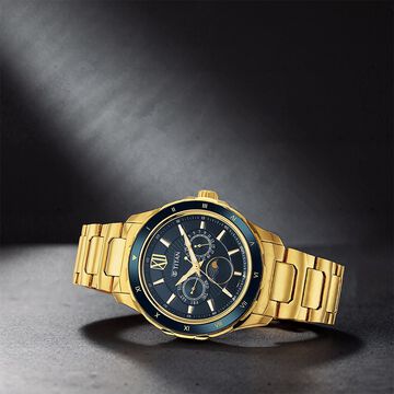 Titan Regalia Premium Green Dial Quartz Multifunction Stainless Steel Strap watch for Men