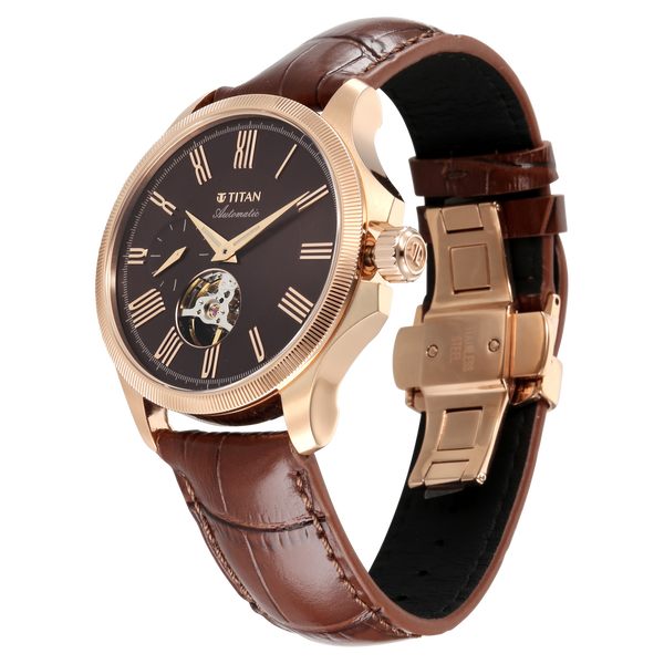 Titan Signature Atrium Offset Seconds Open Heart Automatic - image number 2