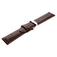 24 mm Brown Genuine Leather Straps for Men - image number 3