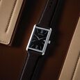 Titan Men's Urban Chic: Modernist Black Dial & Leather Strap Watch - image number 0