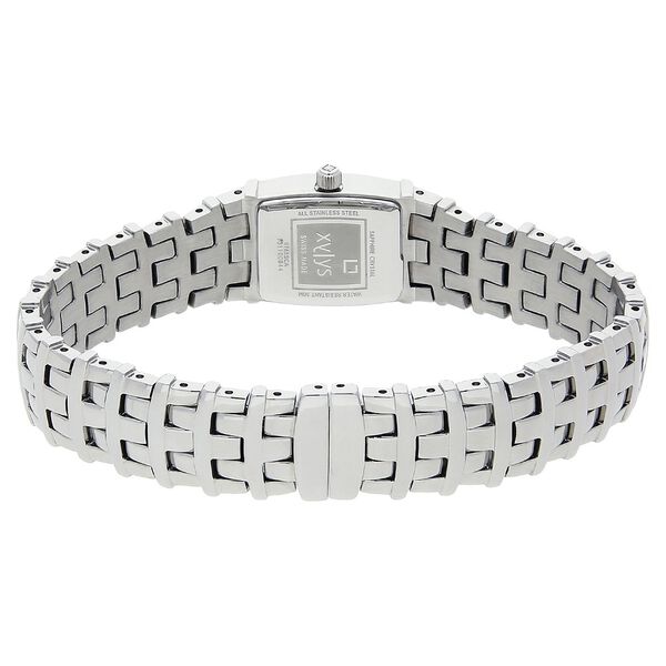 Xylys Swiss Analog Silver Metal Strap and Black Dial Watch For Women - image number 3