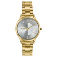 Poze By Sonata Quartz Analog Silver Dial Golden Stainless Steel Strap Watch For Women - image number 1