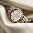 Titan Aura Quartz Analog Silver Dial Two Toned Stainless Steel Strap Watch For Women - image number 2