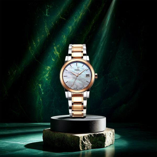 Xylys Ethereum Swiss Analog Stainless Steel White Dial Watch for Women - image number 5