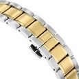 Titan Edge Gleam Quartz Analog Champagne Dial Two Toned Stainless Steel Strap Watch For Men - image number 5