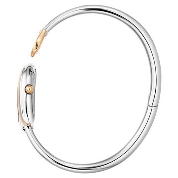 Aigner Quartz Analog White Dial Two Toned Stainless Steel Strap Watch For Women