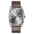 Sonata Ascent Silver Tonneau Watch with Leather Strap - image number 0
