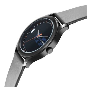 Sonata Quartz Analog Blue Dial Leather Strap Watch for Men