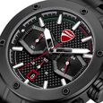 Ducati Quartz Chronograph Black Dial Black Stainless Steel Strap Watch For Men - image number 3