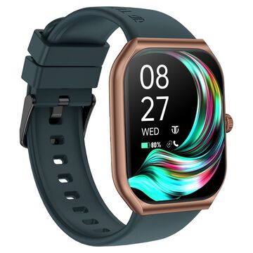 Titan Smart Watch with 4.97 CM Super AMOLED Display | 410 x 502 Pixel Resolution | AI Voice Assistant | Multiple Menu Styles With Teal Strap
