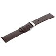 22 mm Brown Genuine Leather Strap for Men - image number 3