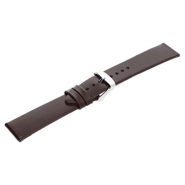 22 mm Brown Genuine Leather Strap for Men - image number 3