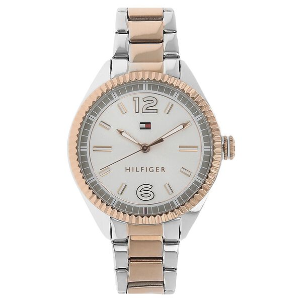 Tommy Hilfiger Quartz Analog Silver Dial Metal Strap Watch for Women - image number 0