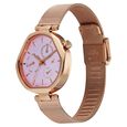 Fastrack Tick Tock Quartz Multifunction Pink Dial Stainless Steel Strap Watch For Girls - image number 2
