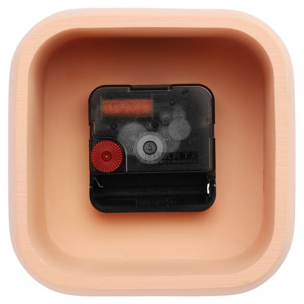 Titan Contemporary Peach Table Clock - image number 5