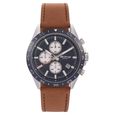 Titan Octane Blue Dial Chronograph Leather Strap watch for Men - image number 0